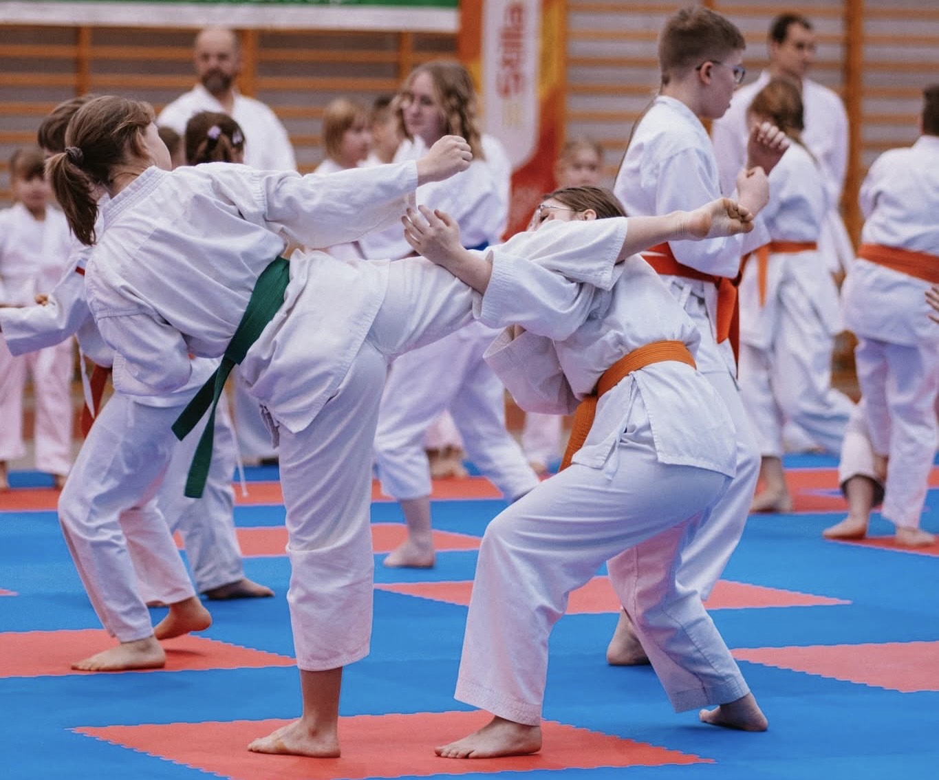 Pokaz karate podczas wydarzenia